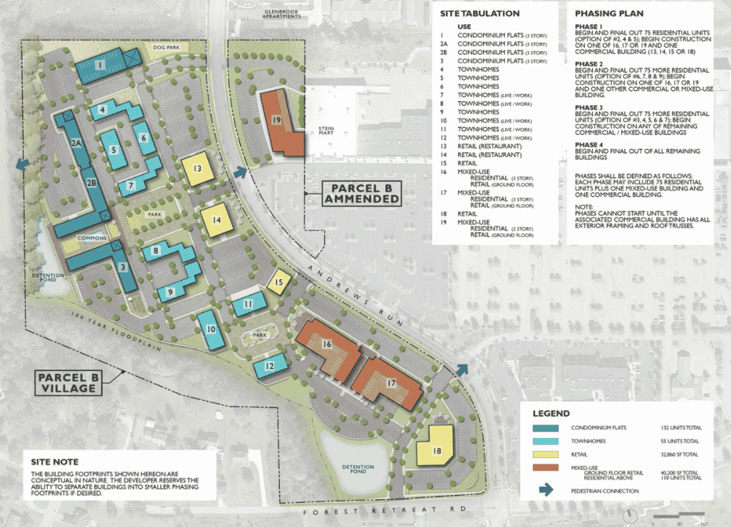 A map of the area where the new apartments are located.